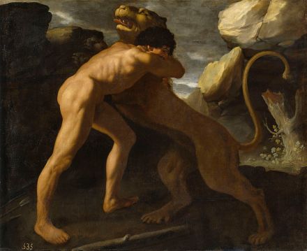 Hércules_lucha_con_el_león_de_Nemea,_por_Zurbarán