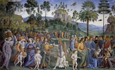 Moise partant pour l'Egypte _ Perugino 1493