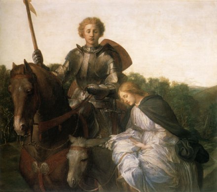 Una et le chevalier de la Croix-Rouge_George Frederick Watts - 1860
